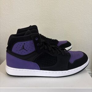 Jordan Athletic Shoes Black and Purple